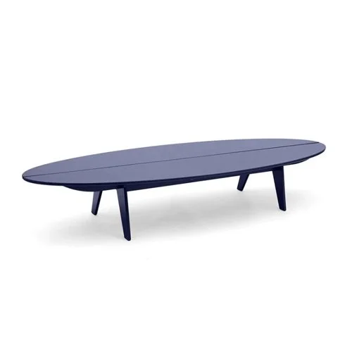 Eco-friendly outdoor coffee table with elongated silhouette, perfect for contemporary patios. (Copy)