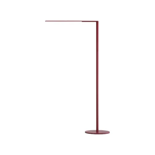 Sleek Matte Red Lady 7 Floor Lamp by Koncept with minimalist linear LED design.