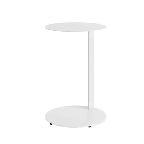 Blu Dot Note Tall Side Table – modern powder-coated steel side table with a cantilevered design, offering a sleek and functional accent for contemporary interiors.