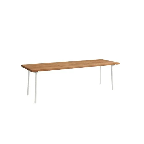 Blu Dot Branch 91" dining table with walnut top and sculptural base