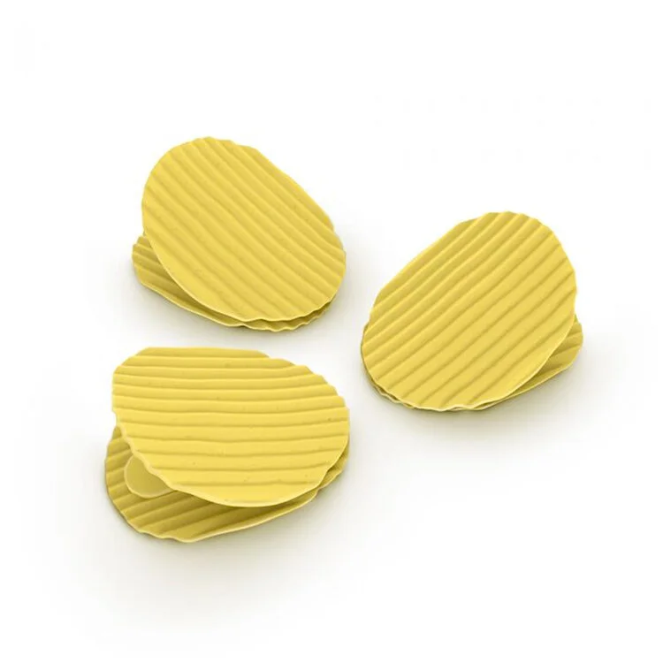 Playful kitchen bag clips with strong spring grip for sealing packages