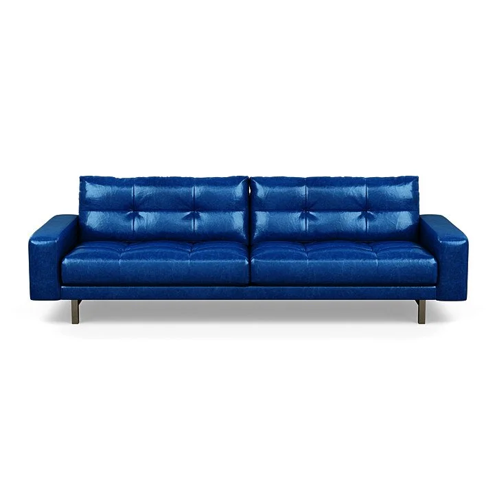 Elegant sofa with customizable cushions, leg styles, and premium finishes.