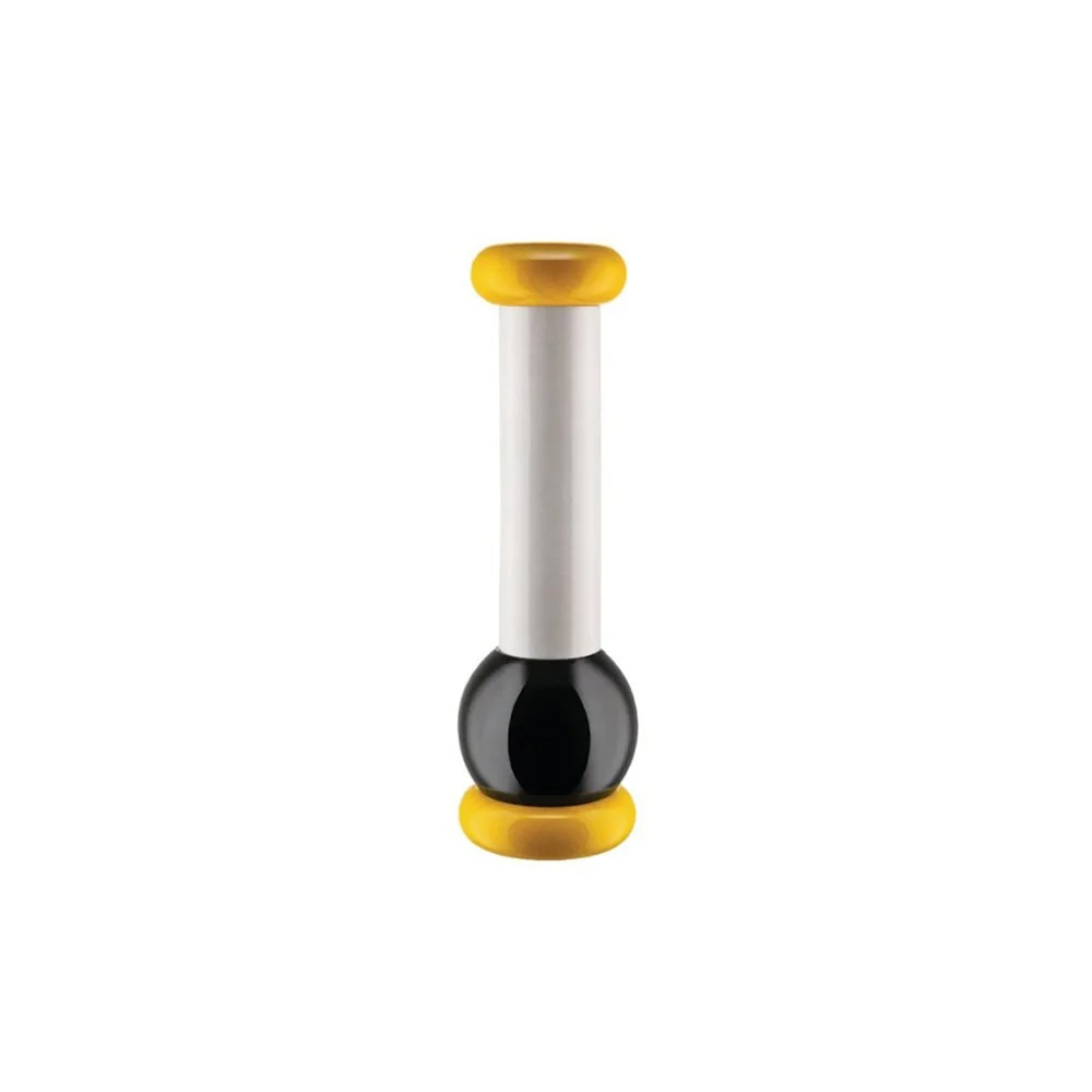 Alessi MP0210 Spice Mill with sleek wooden design for salt, pepper, and spices.