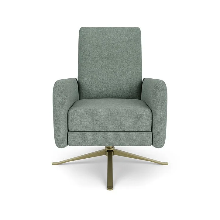 Blake Re-Invented Recliner with knife-edge detail and double-needle top-stitching.