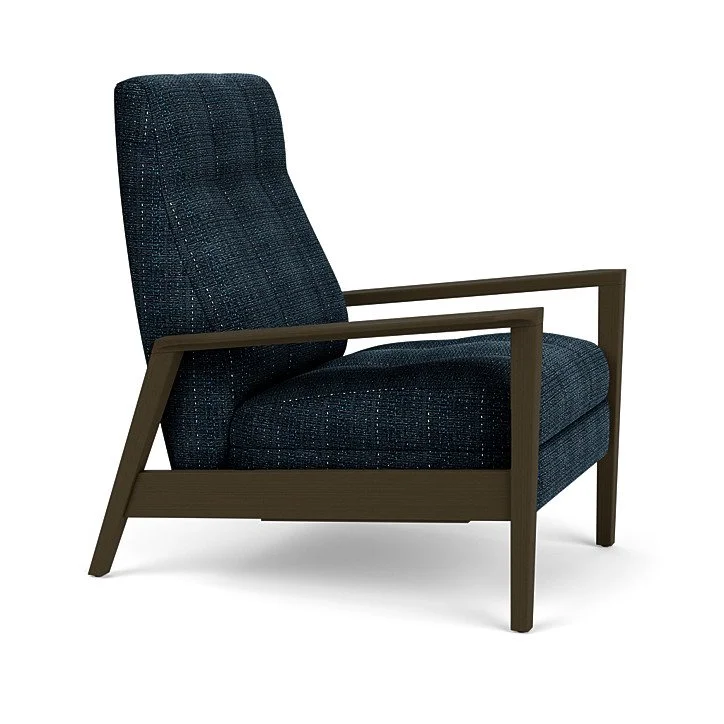 The Callum Recliner by American Leather blends style and technology with premium materials, USB-C charging, and cordless power options.