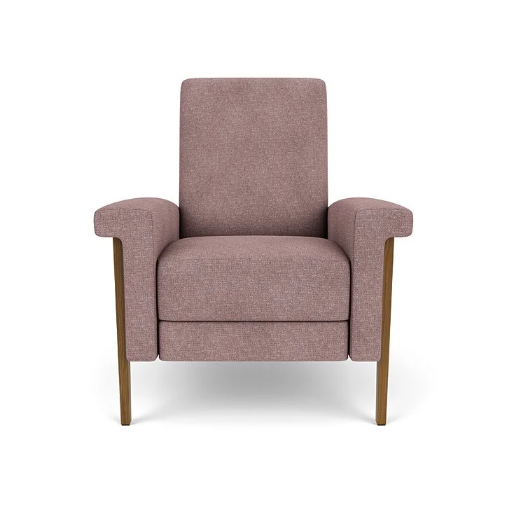 Quinton Re-Invented Recliner by American Leather – sleek modern recliner with customizable legs.