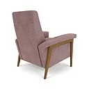 Designer recliner with high-density foam seat and refined single-needle stitching.