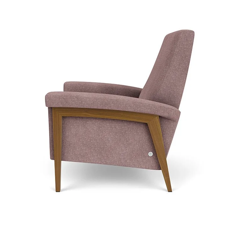 Quinton Re-Invented Recliner by American Leather – sleek modern recliner with customizable legs.