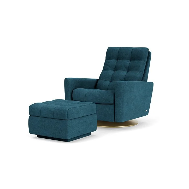 Modern Como Comfort Air recliner featuring weight-balanced mechanism, manual headrest, and customizable finishes.