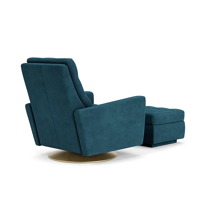 Modern Como Comfort Air recliner featuring weight-balanced mechanism, manual headrest, and customizable finishes.