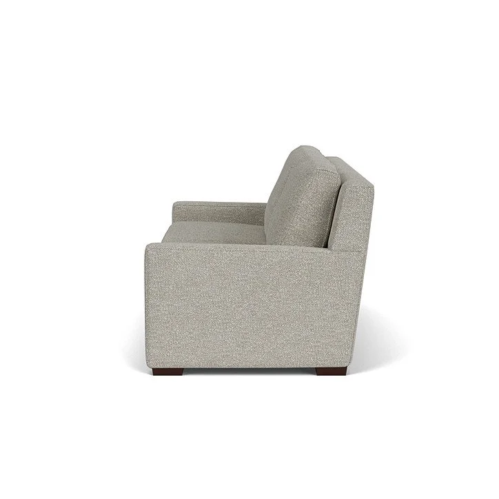 Premium designer sleeper couch with Tempur-Pedic mattress option and storage chaise.