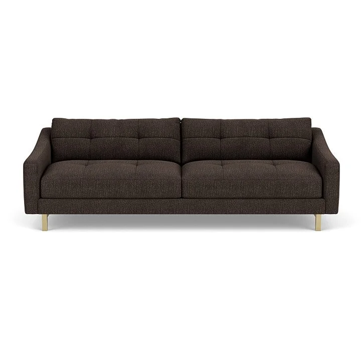 Versatile sofa with customizable cushions, legs, and upholstery options.