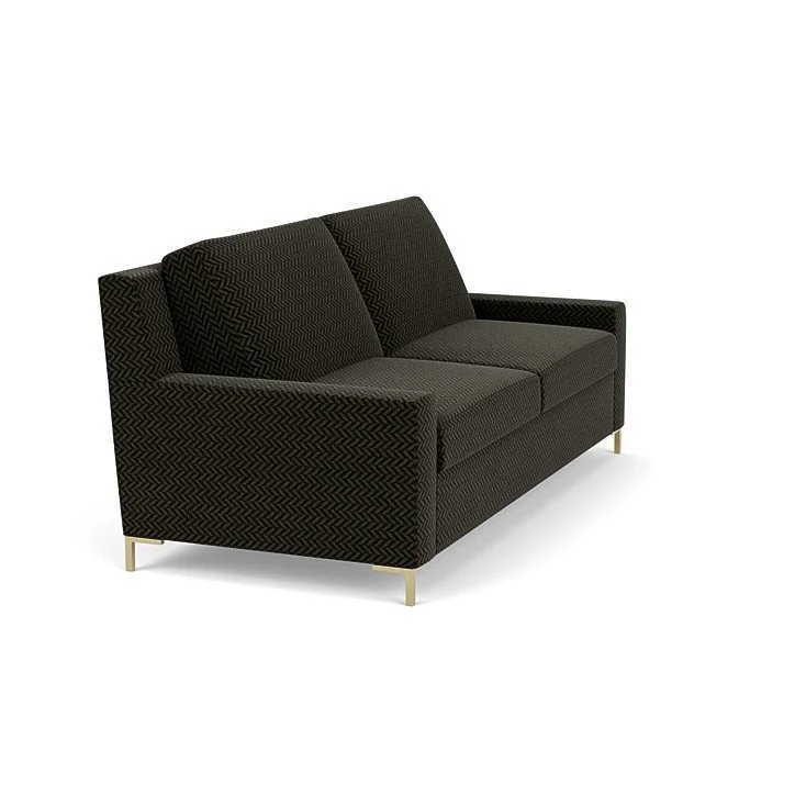 Modern customizable sleeper sofa with Tiffany 24/7 platform and zero wall clearance.