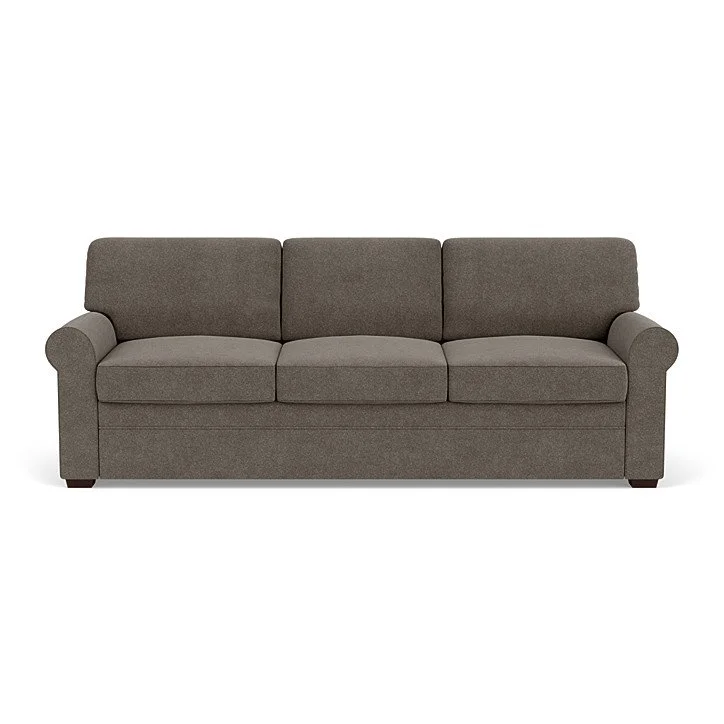 Gaines Comfort Sleeper with rolled arms and embroidered detail—customizable leather or fabric in a modern classic silhouette. (Copy)