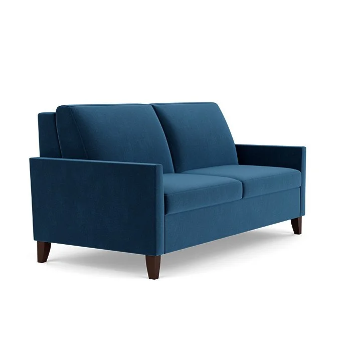 Customizable sleeper sofa with Tiffany 24/7 platform and zero wall clearance.