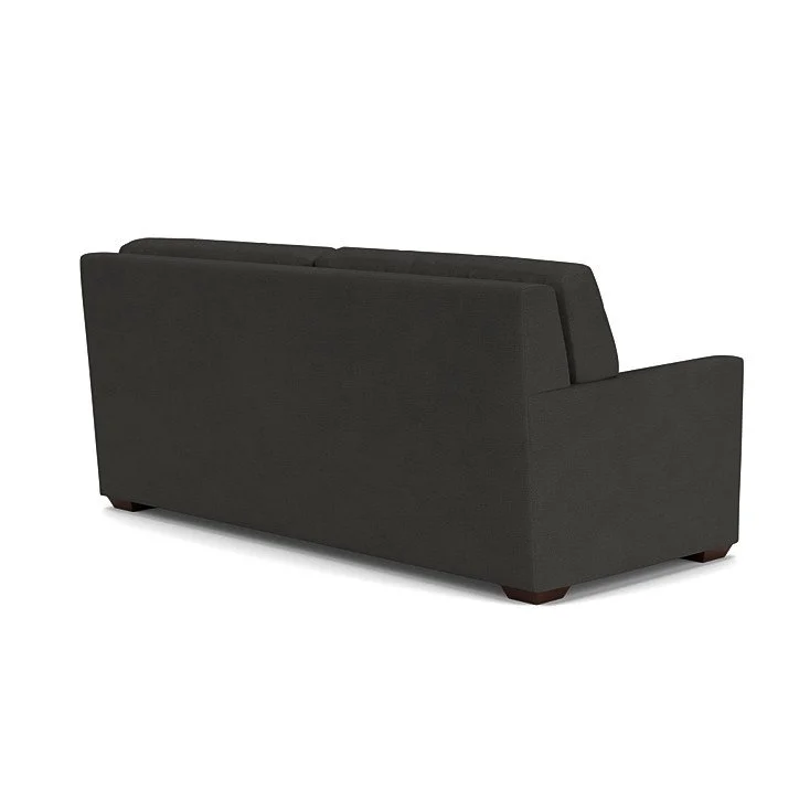 Premium designer sleeper couch with Tempur-Pedic mattress option and storage chaise.