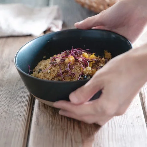 Minimalist ceramic bowl by Kinto, perfect for everyday dining and versatile use.