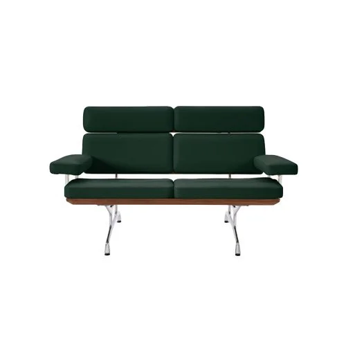 Modernist two- or three-seat sofa by Charles and Ray Eames for Herman Miller.