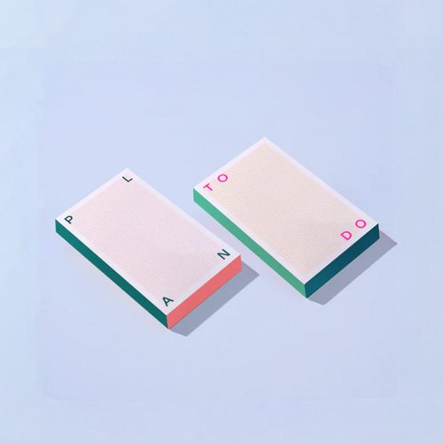 Moglea handcrafted To Do pad featuring soy-based inks and colorful design for modern desks.