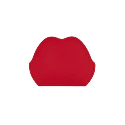 Playful indoor-outdoor chair shaped like puckered lips from Heller’s bold collection.