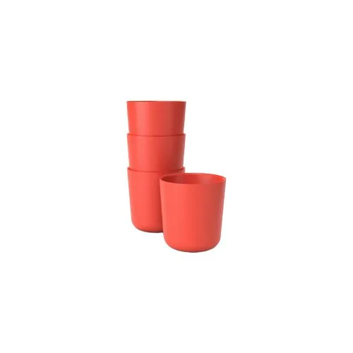 Eco-friendly orange cup with modern matte finish and minimalist design.