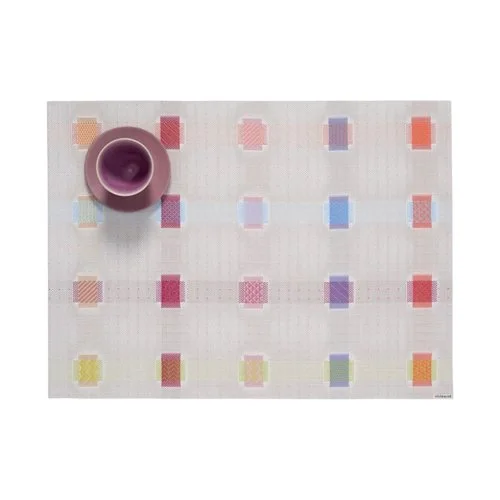 Reversible TerraStrand table mat with geometric darning-inspired pattern. (Copy)