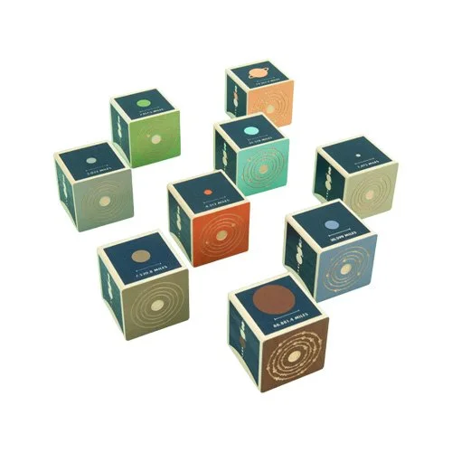 Durable wooden blocks emphasizing tactile space learning and early science development.