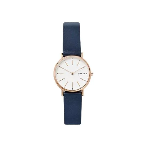 Skagen Signatur Lille watch with ocean blue leather strap