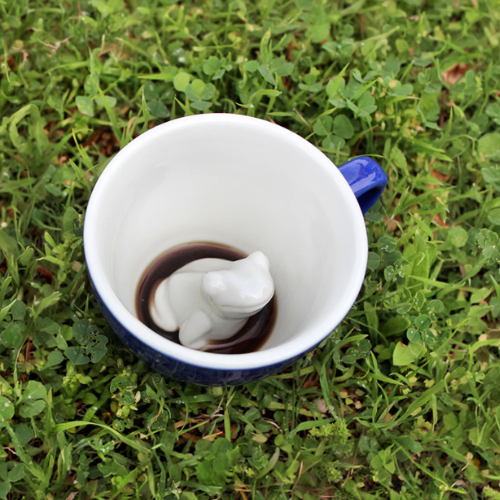 Creature Cups has a surprise Frog inside, revealed as you sip