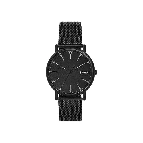 Skagen Signatur midnight steel mesh watch with minimalist dial