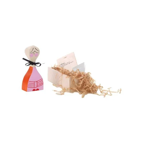 Vitra Wooden Doll No. 2, designed by Alexander Girard in 1953 — whimsical decor, crafted in solid wood and individually hand-painted.