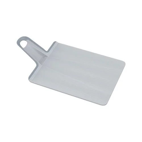 Joseph Joseph Chop2Pot folding cutting board in blue with soft-grip handle and non-slip base