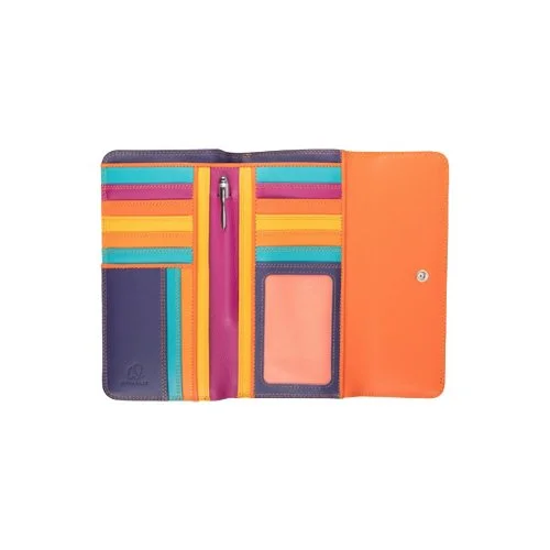 Mywalit wallet with external full-length zip coin pocket and included pen, everyday travel-friendly organization tool