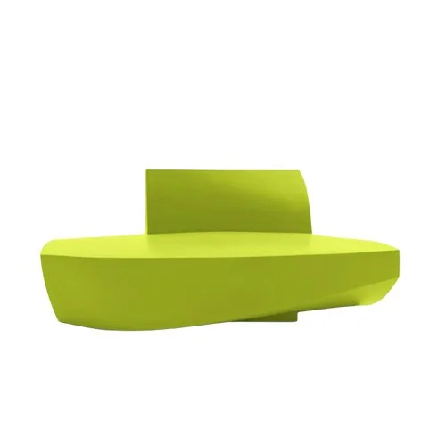 Gehry Sofa by Heller in bold red and green—architectural indoor-outdoor seating.