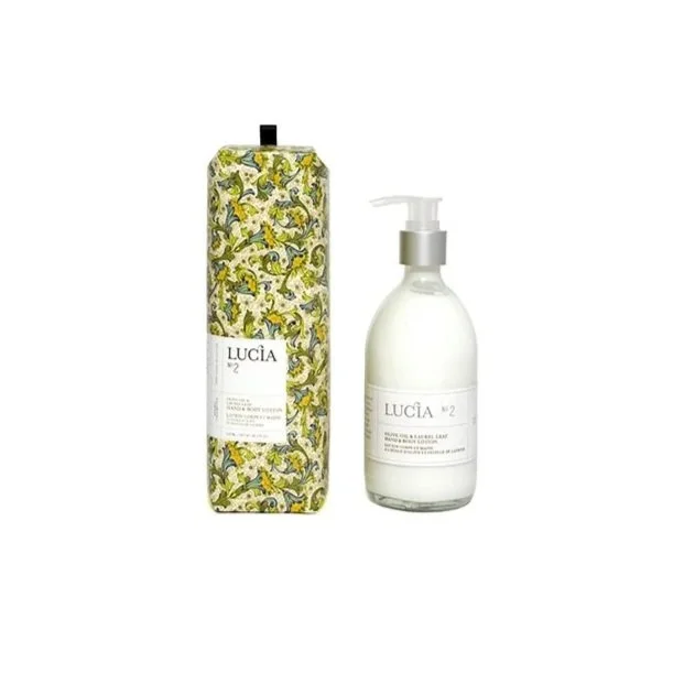 Botanical hand and body care with olive oil and laurel leaf, modern bath essentials, clean beauty skincare