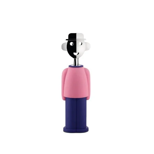 Alessi Alessandro M. Corkscrew – colorful, collectible bar tool crafted with chrome-plated zamak and resin. (Copy)
