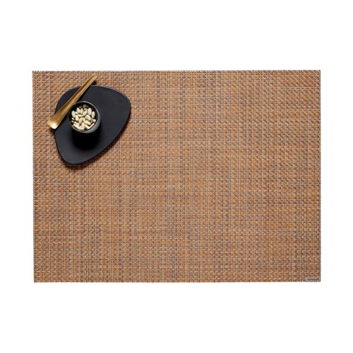 Chilewich Basketweave Placemat collection with geometric texture and versatile modern tabletop appeal.