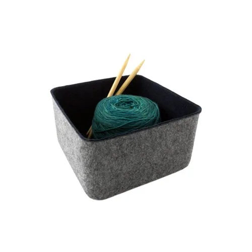 Soft, modern felt bins with clean design and durable construction for home organization. (Copy)