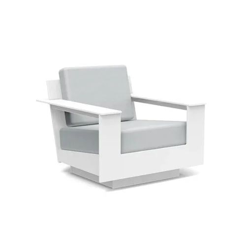 Bold Nisswa Lounge Chair by Loll Designs crafted with HDPE and plush Sunbrella cushions.