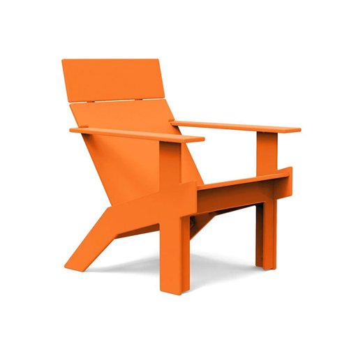 Tall outdoor lounge chair by Loll Designs, crafted from recycled plastic for modern patios. (Copy)