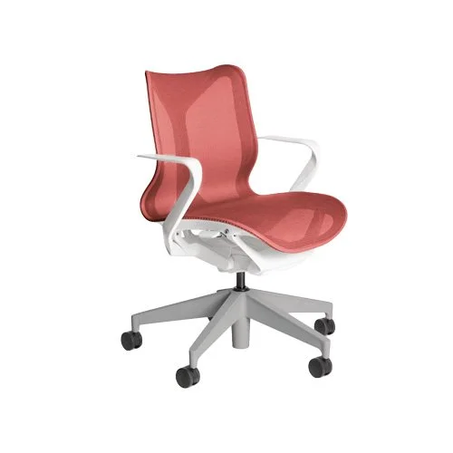 Low-back Cosm Chair by Herman Miller with breathable mesh and ergonomic frame