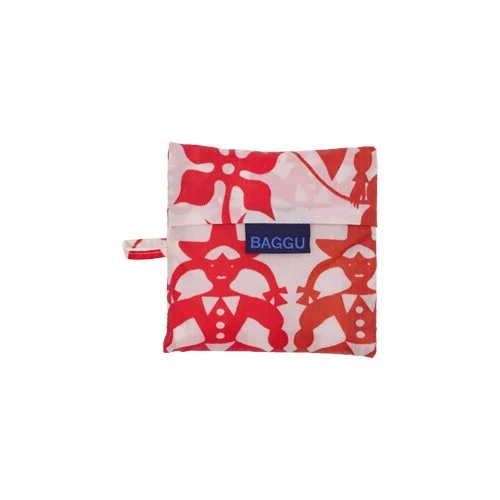 Eco friendly Baggu shopper featuring cowgirls, hearts, and lassos in warm tones.