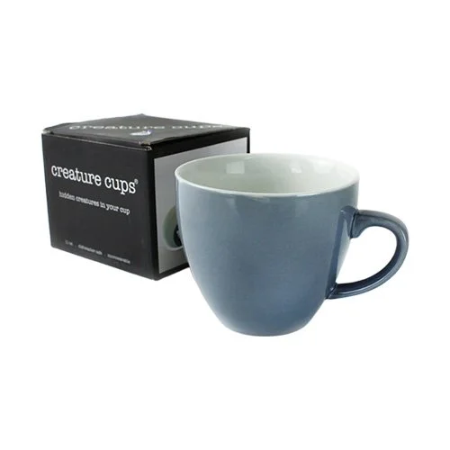 White ceramic Turtle Coffee Cup by Creature Cups with hidden turtle inside.