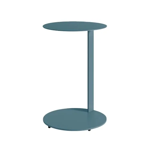 Blu Dot Note Tall Side Table – modern powder-coated steel side table with a cantilevered design, offering a sleek and functional accent for contemporary interiors.