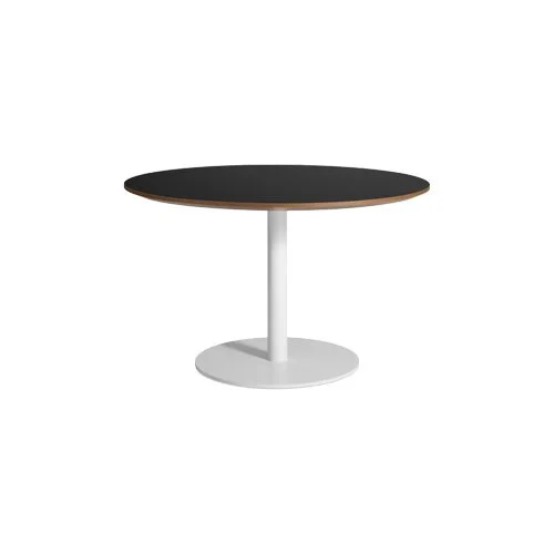 Blu Dot’s 48-inch circular dining table in a modern, space-saving design
