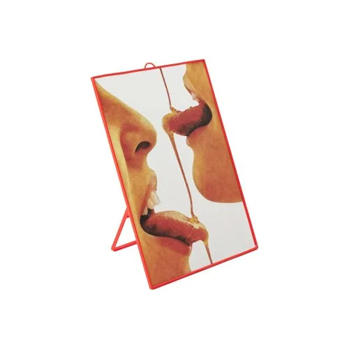 Seletti Plastic Mirrors wall mirror in plastic and glass with surreal graphic finish