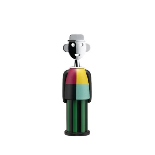 Special Edition Alessandro M. Corkscrew by Alessi in multi-color – playful, collectible bar tool designed by Alessandro Mendini.