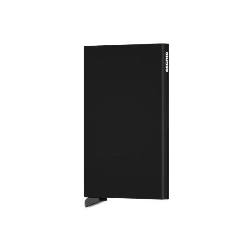 Secrid Cardprotector in red, black, blue, and orange, aluminum RFID card holder