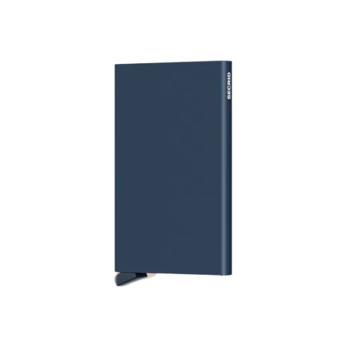 Slim aluminum card wallet with one-click card access, minimalist everyday carry