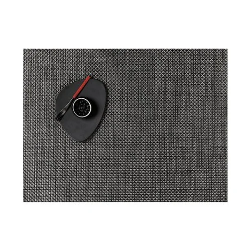 Chilewich Basketweave Placemats with four-over-four woven texture for modern indoor and outdoor dining.